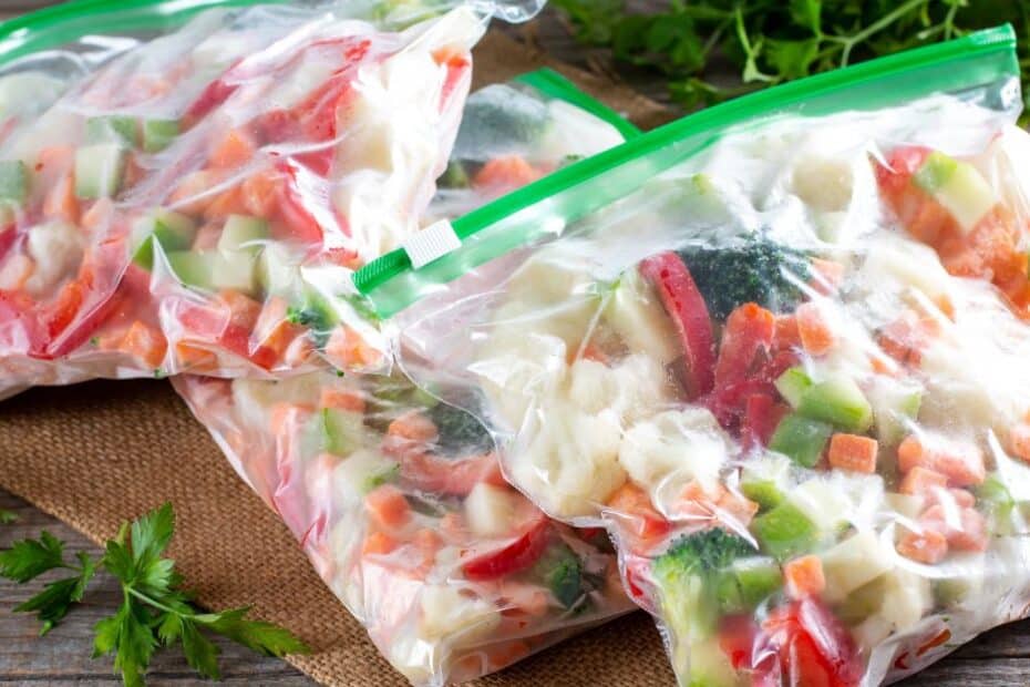 Freezing fresh vegetables, how to properly freeze vegetables, freezing vegetables and fruits